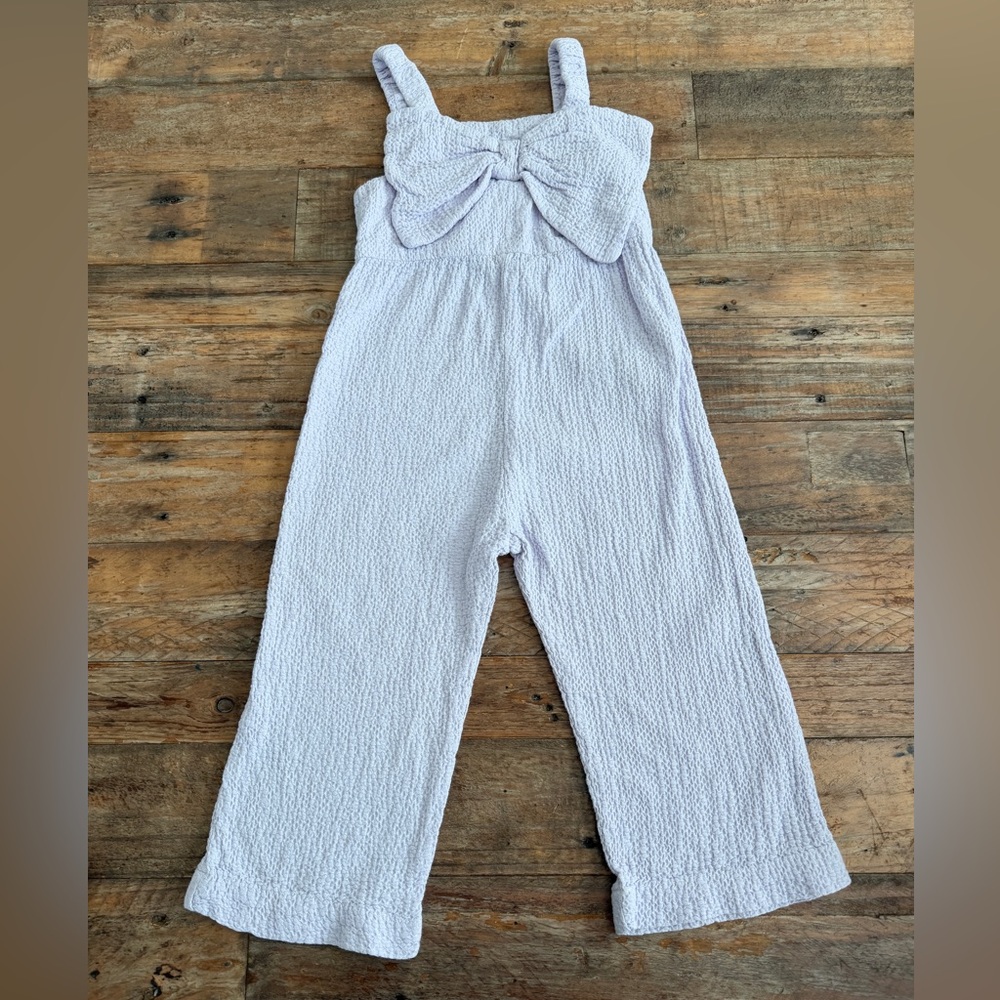 Zara Kids Lavender Boy Textured Jumpsuit